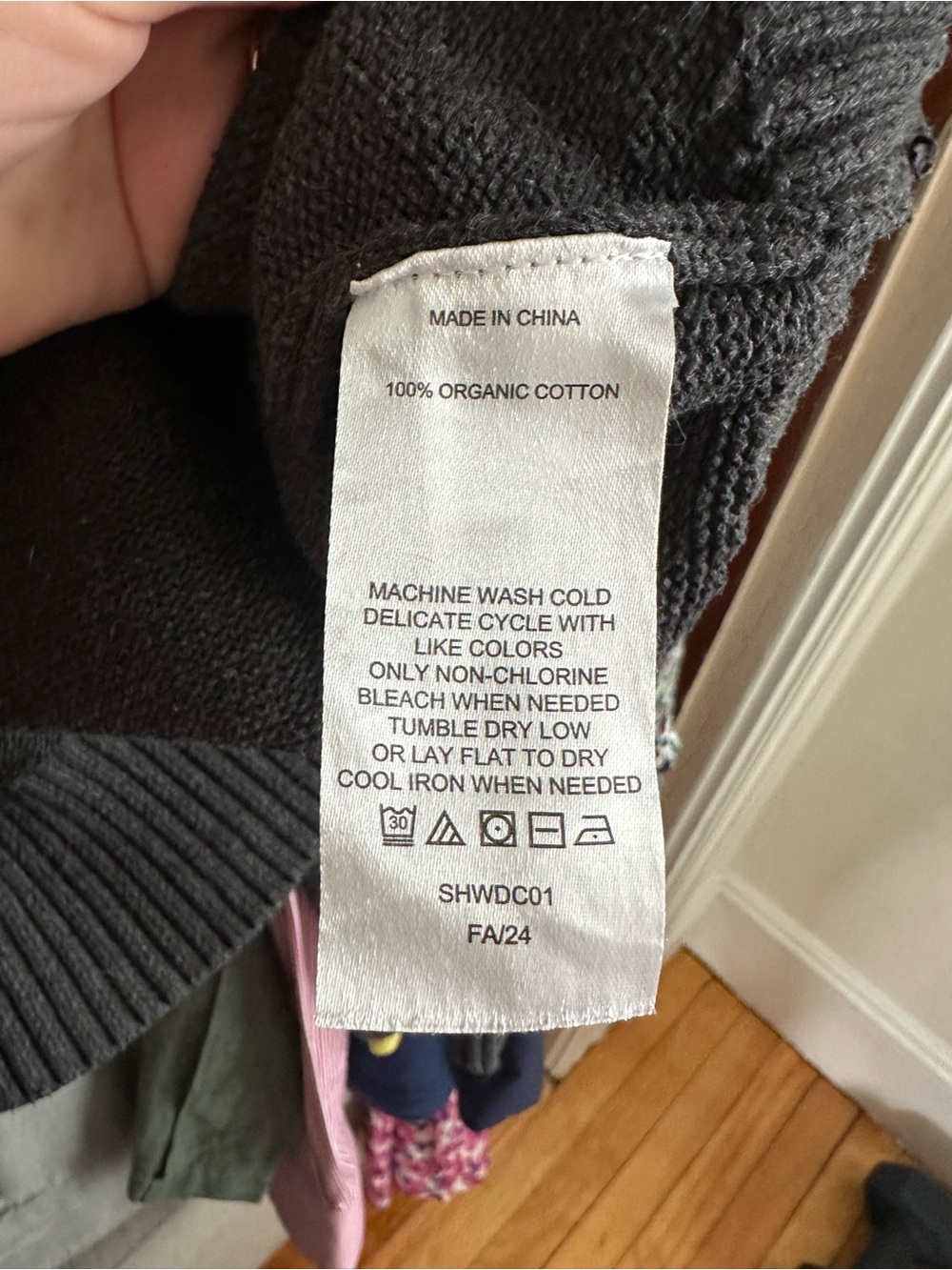 Quince Charcoal Crewneck Pullover - Picture 4 of 4